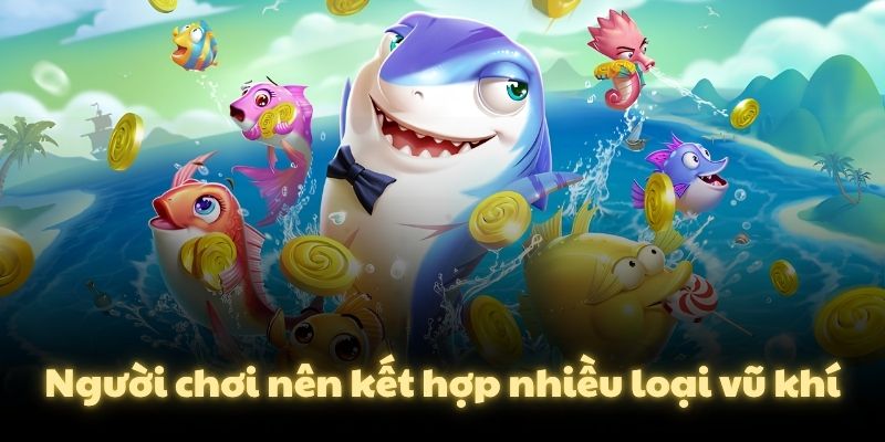 Người chơi nên kết hợp nhiều loại vũ khí